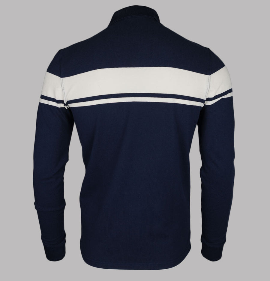 Sergio Tacchini New Young Line LS Polo Shirt Maritime Blue/Gardenia