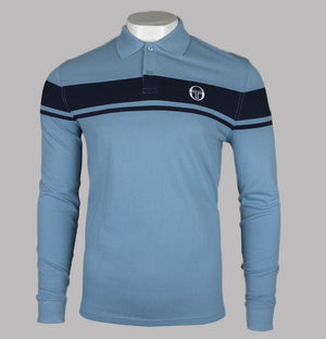 Sergio Tacchini New Young Line LS Polo Shirt Mountain Spring/Maritime Blue