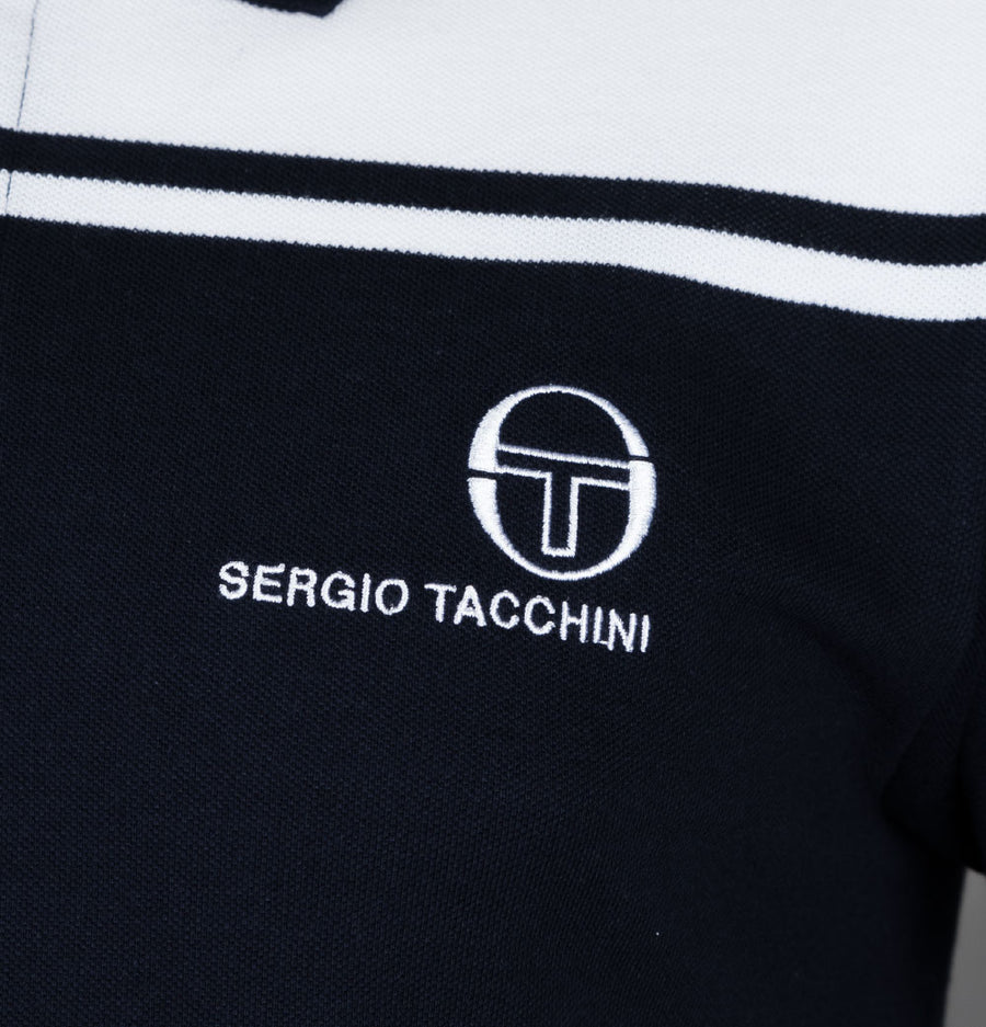 Sergio Tacchini New Young Line Polo Shirt Maritime Blue/White
