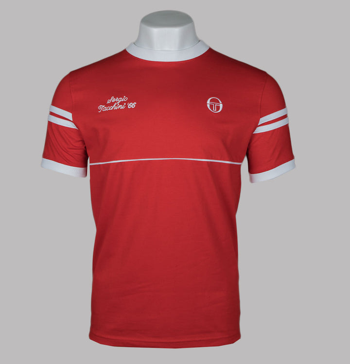 Sergio Tacchini Orion Davis T-Shirt Adrenaline Rush/White