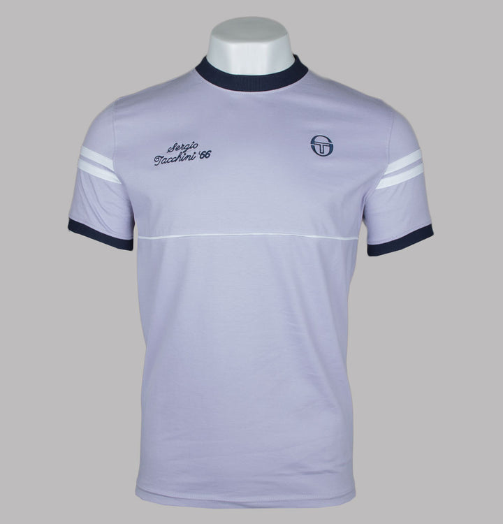 Sergio Tacchini Orion Davis T-Shirt Thistle/Maritime Blue/White