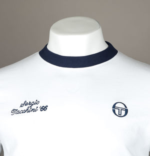 Sergio Tacchini Orion Davis T-Shirt White/Maritime Blue