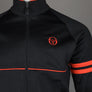 Sergio Tacchini Orion Track Top Black/Tangerine Tango