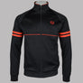 Sergio Tacchini Orion Track Top Black/Tangerine Tango