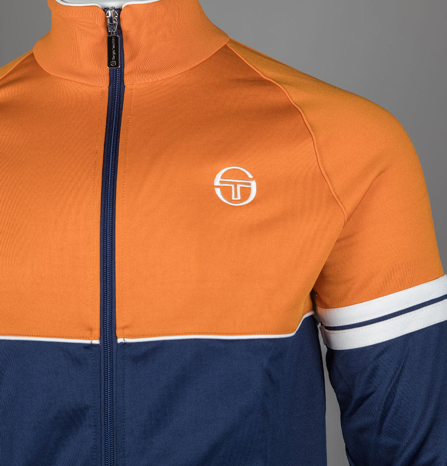 Sergio Tacchini Orion Track Top Marmalade/Maritime Blue/Gardenia