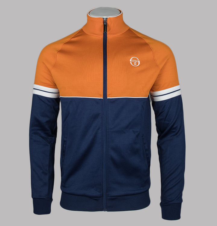 Sergio Tacchini Orion Track Top Marmalade/Maritime Blue/Gardenia