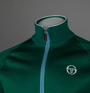 Sergio Tacchini Orion Track Top Rainforest/Coronet Blue/Gardenia