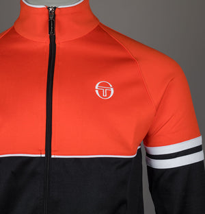 Sergio Tacchini Orion Track Top Tangerine Tango/Black
