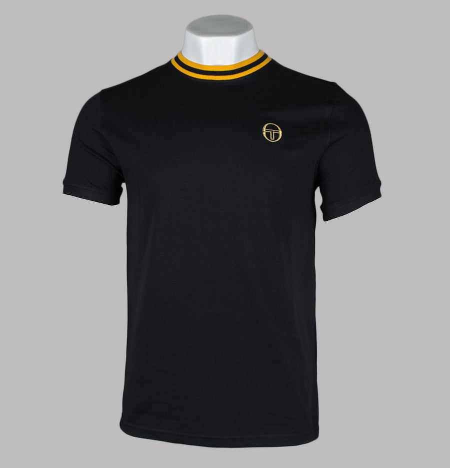 Sergio Tacchini Rainer T-Shirt Black/Old Gold