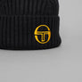 Sergio Tacchini Seppi Ribbed Beanie Black/Gold