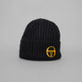 Sergio Tacchini Seppi Ribbed Beanie Black/Gold