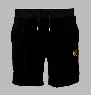 Sergio Tacchini Slice Velour Shorts Black