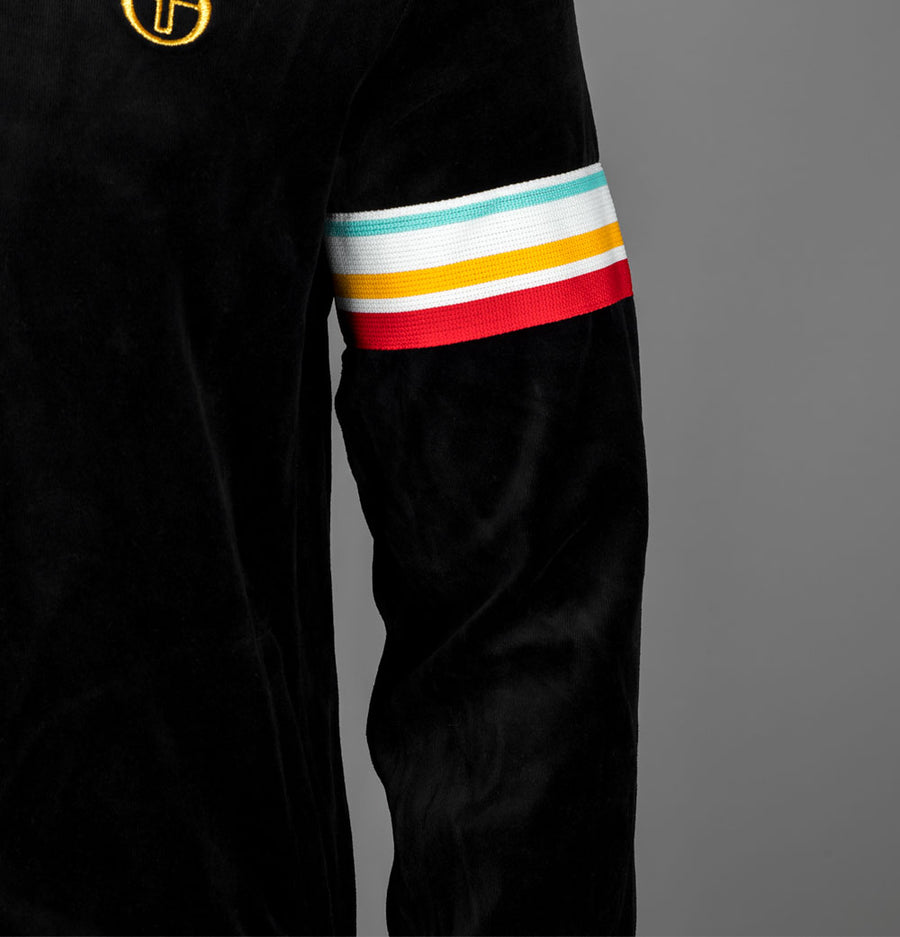 Sergio Tacchini Slice Velour Track Top Black