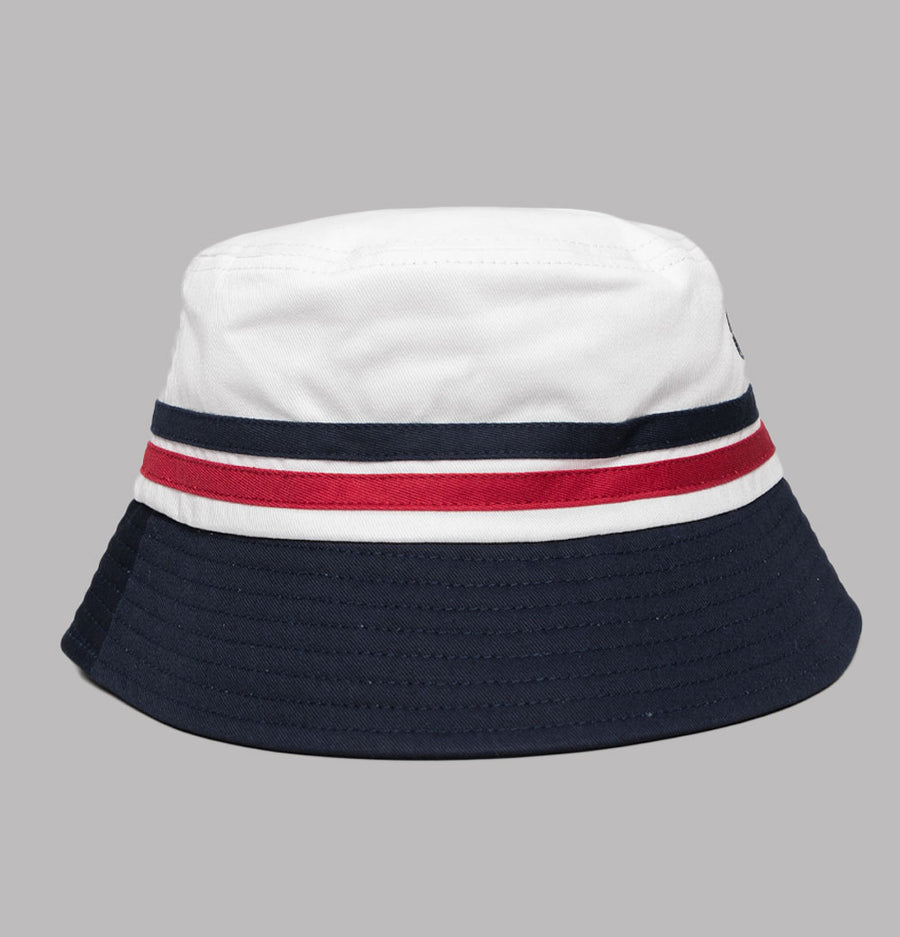 Sergio Tacchini Stonewoods Bucket Hat White/Maritime Blue