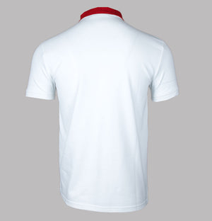 Sergio Tacchini Super MK2 Polo Shirt White/Adrenaline Rush
