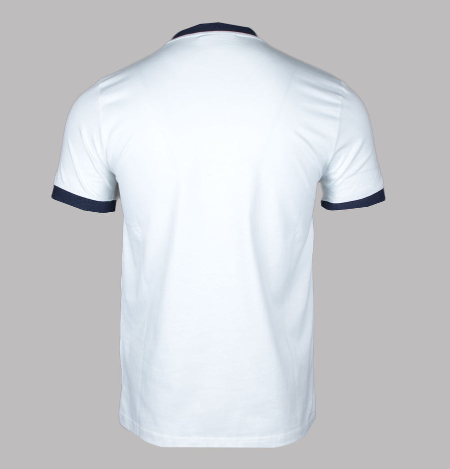 Sergio Tacchini Super MK2 T-Shirt White/Adrenaline Rush