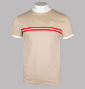 Sergio Tacchini Supermac T-Shirt Humus/Gardenia