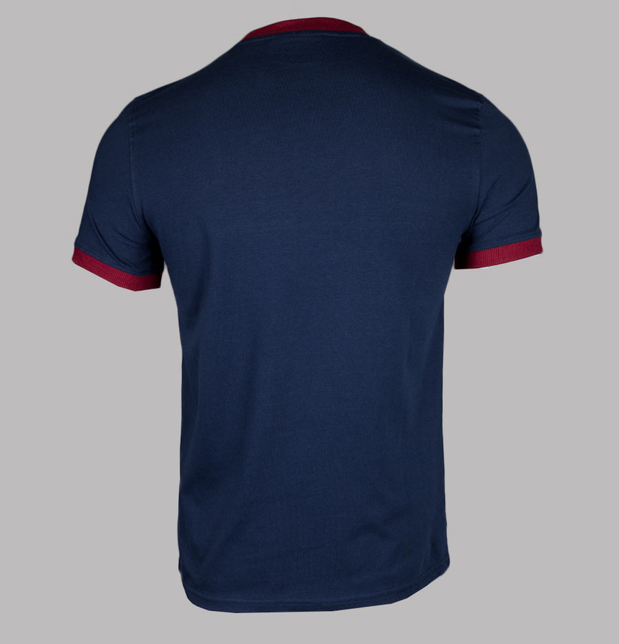 Sergio Tacchini Supermac T-Shirt Maritime Blue/Tibetan Red