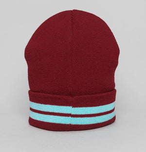Sergio Tacchini Surgis Striped Beanie Rhubarb/Gardenia/Aruba Blue