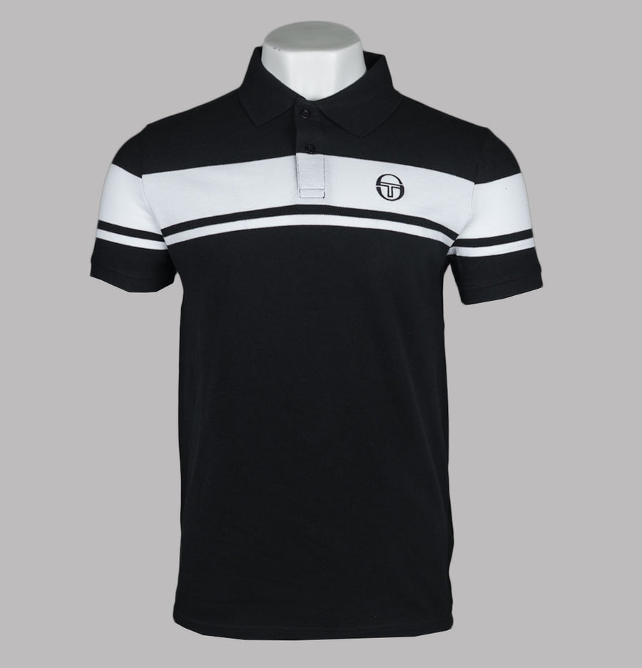 Sergio Tacchini Young Line Polo Shirt Black/White