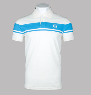 Sergio Tacchini Young Line Polo Shirt Gardenia/Azure Blue