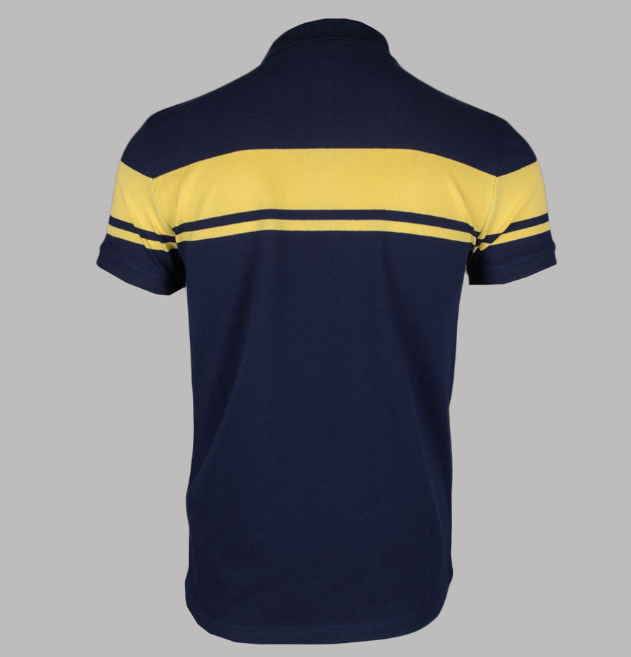 Sergio Tacchini Young Line Polo Shirt Maritime Blue/Lemon Drop