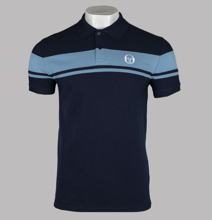 Sergio Tacchini Young Line Polo Shirt Maritime Blue/Mountain Spring