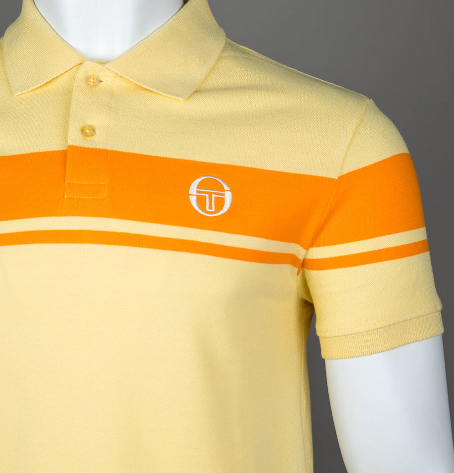 Sergio Tacchini Young Line Polo Shirt Pale Banana/Autumn Glory