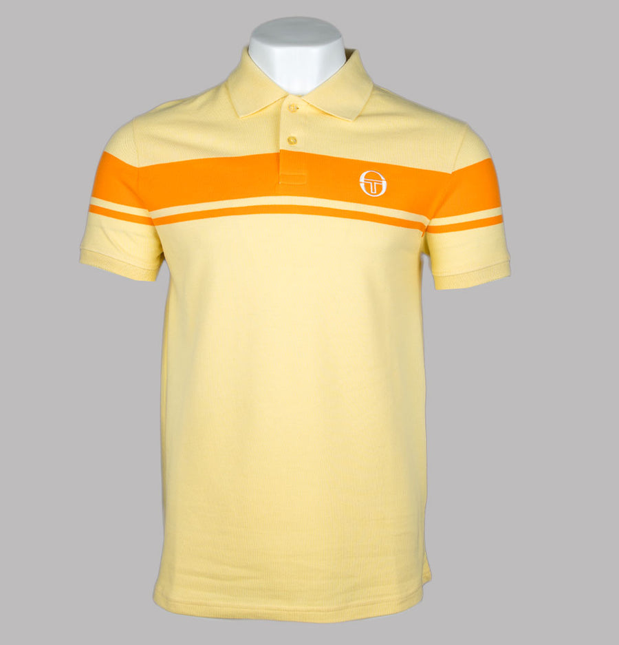 Sergio Tacchini Young Line Polo Shirt Pale Banana/Autumn Glory
