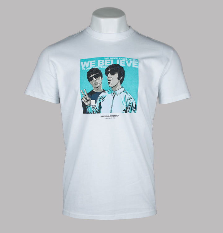 Weekend Offender Believe Graphic T-Shirt White