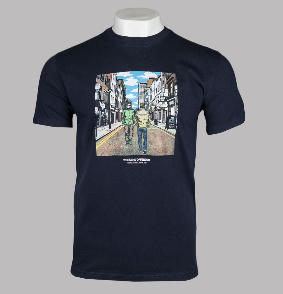 Weekend Offender Berwick Street T-Shirt Navy