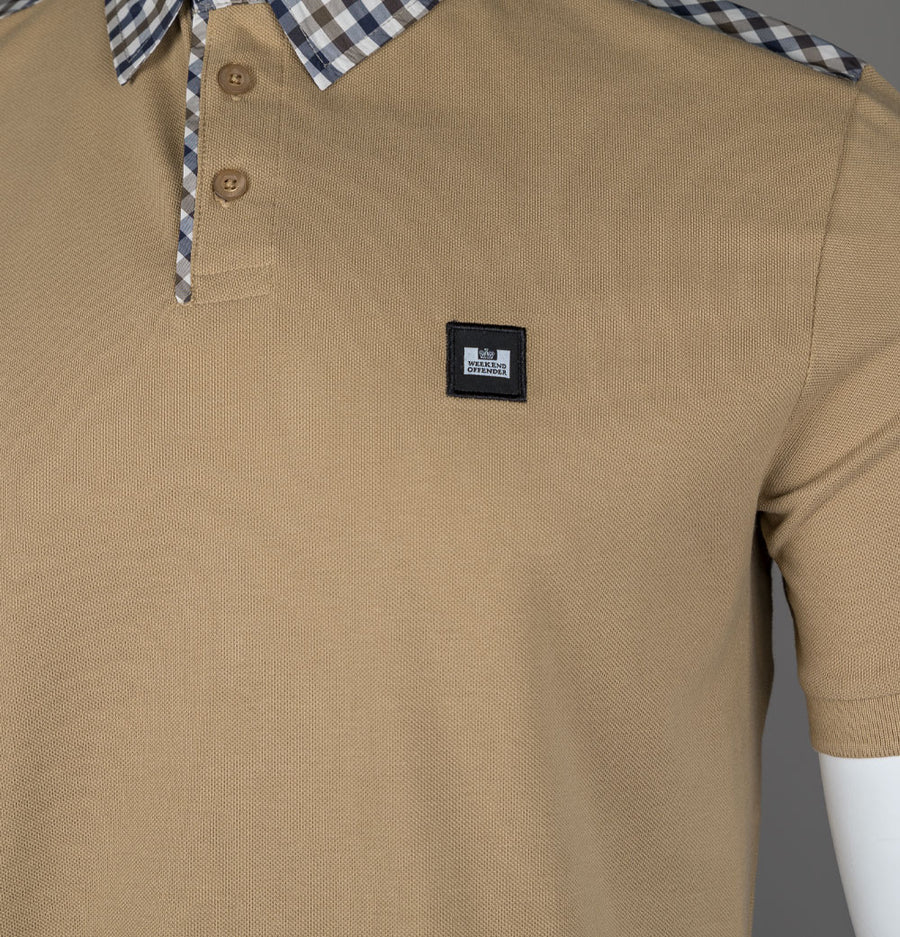 Weekend Offender Costa Polo Shirt Cognac