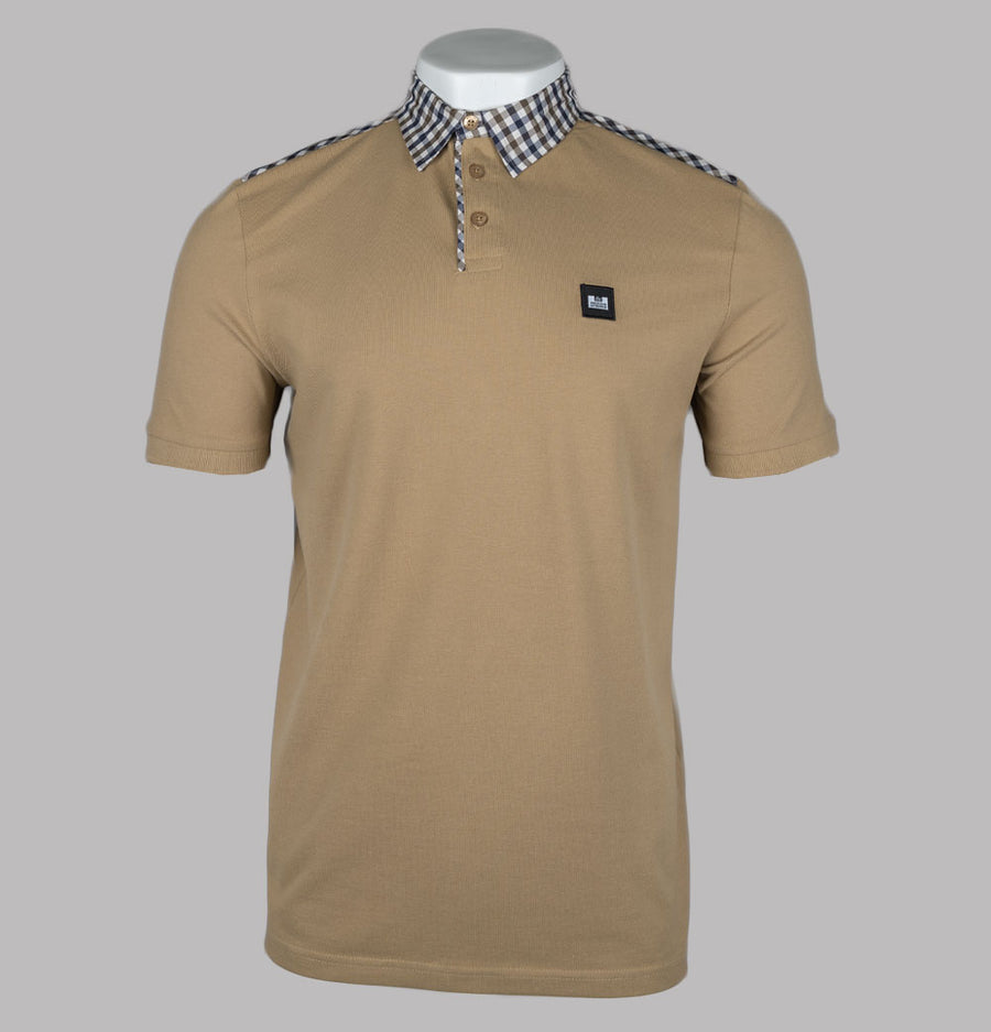 Weekend Offender Costa Polo Shirt Cognac