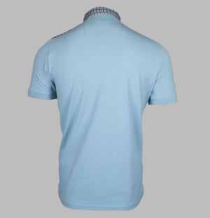 Weekend Offender Costa Polo Shirt Winter Sky/Blue House Check