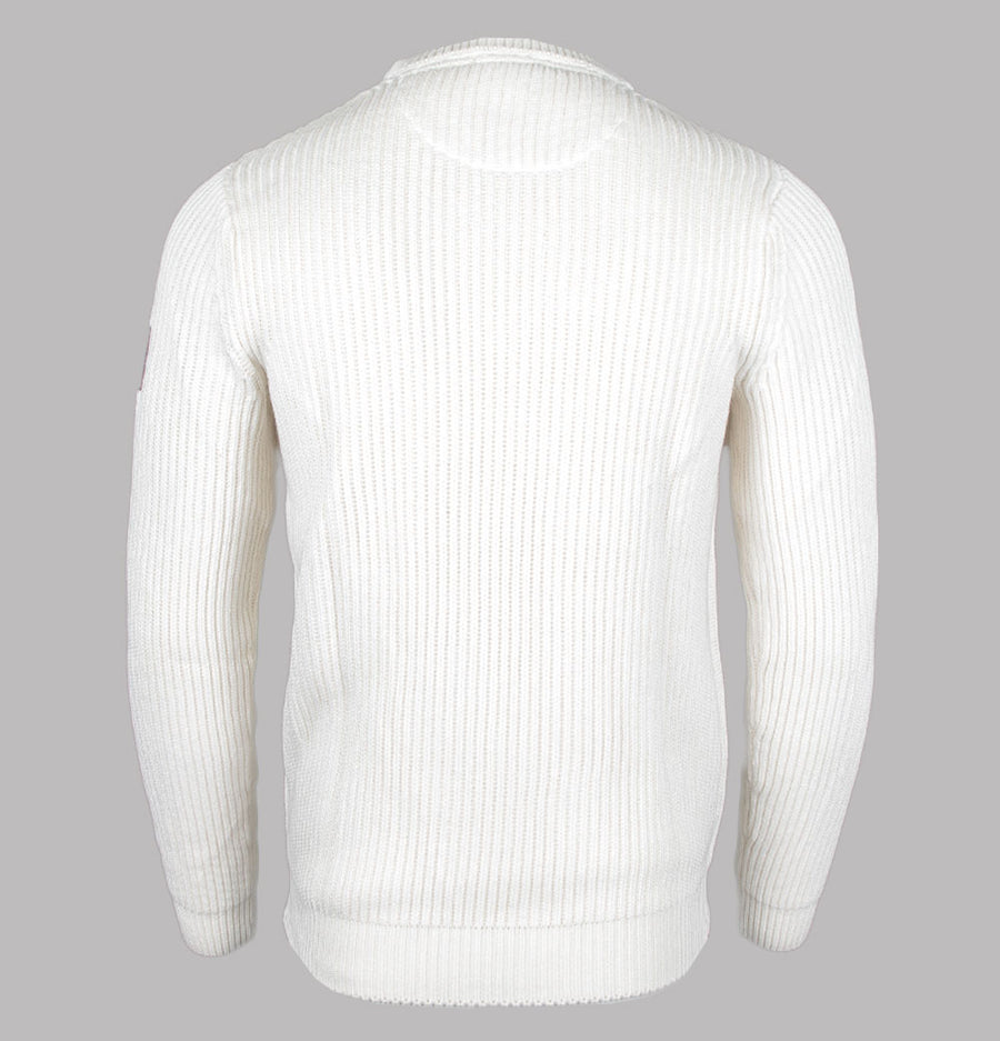 Weekend Offender Couto Knitted Ribbed Sweater Ivory