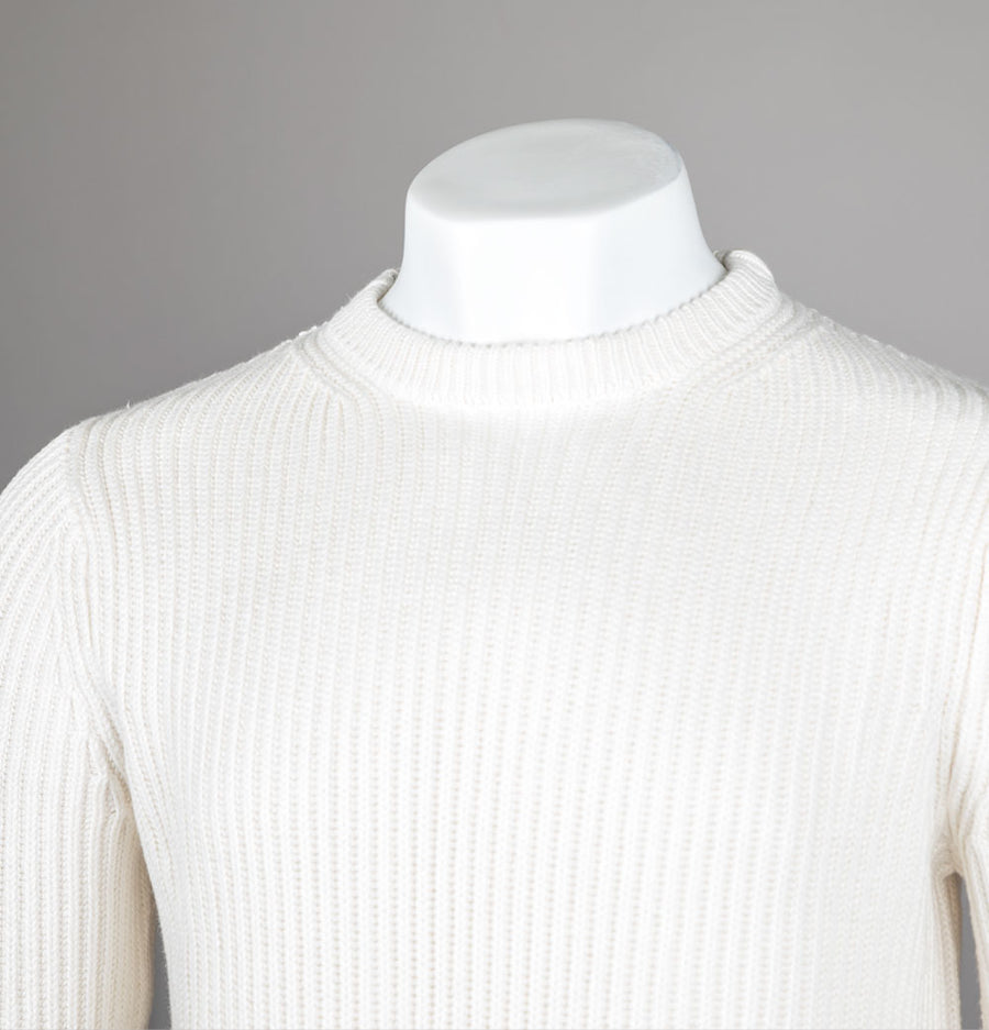 Weekend Offender Couto Knitted Ribbed Sweater Ivory