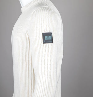 Weekend Offender Couto Knitted Ribbed Sweater Ivory