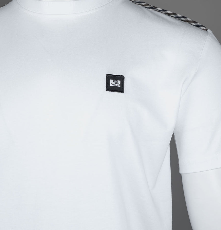 Weekend Offender Diaz T-Shirt White/Mid House Check