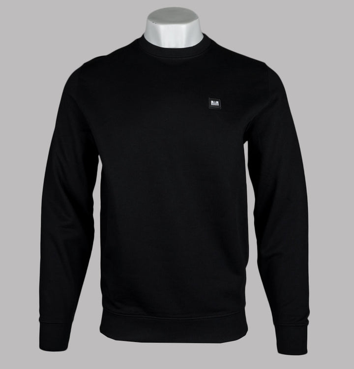Weekend Offender Ferrer Fleece Back Sweatshirt Black