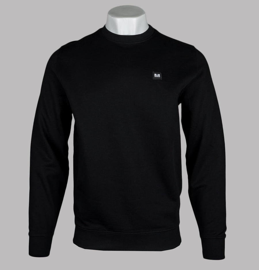 Weekend Offender Ferrer Fleece Back Sweatshirt Black