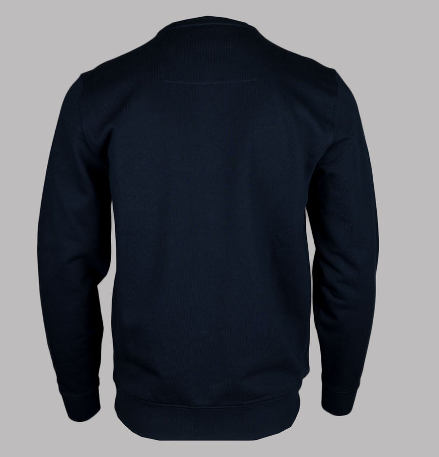 Weekend Offender Ferrer Fleece Back Sweatshirt Navy