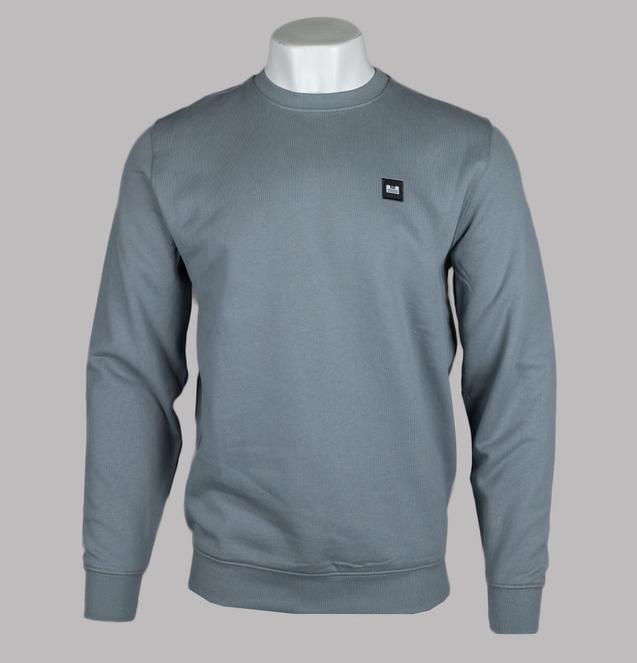 Weekend Offender Ferrer Fleece Back Sweatshirt Porpoise Grey
