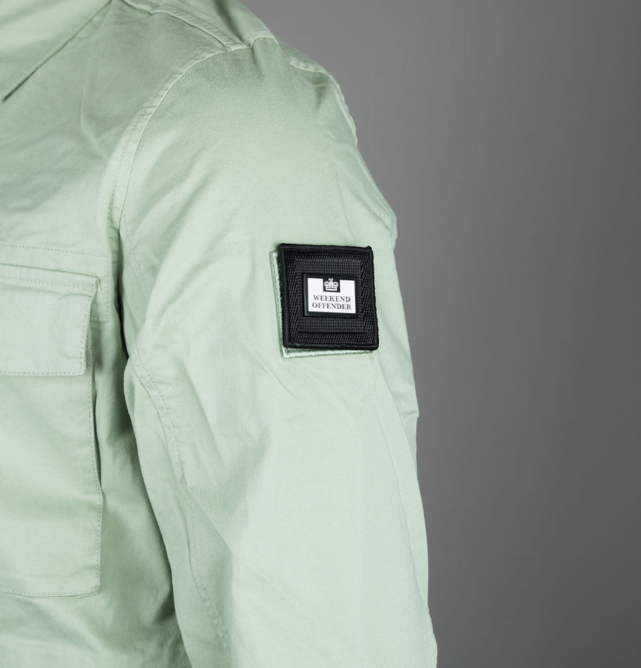 Weekend Offender Formella Overshirt Pale Moss Green