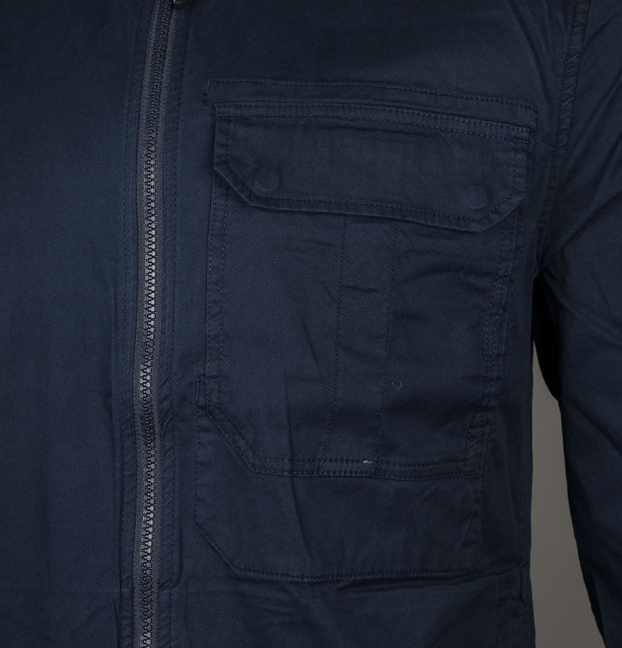 Weekend Offender Graniteville Utility Overshirt Navy