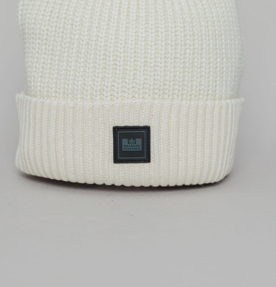 Weekend Offender Kettama Ribbed Beanie Ivory