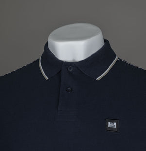 Weekend Offender LS Carola Polo Shirt Navy/House Check