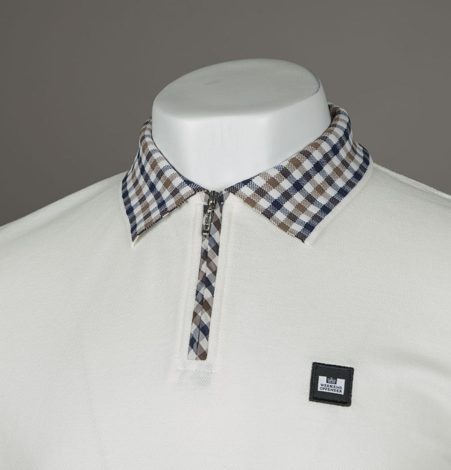 Weekend Offender Lachine Polo Shirt Ghost/Mid House Check