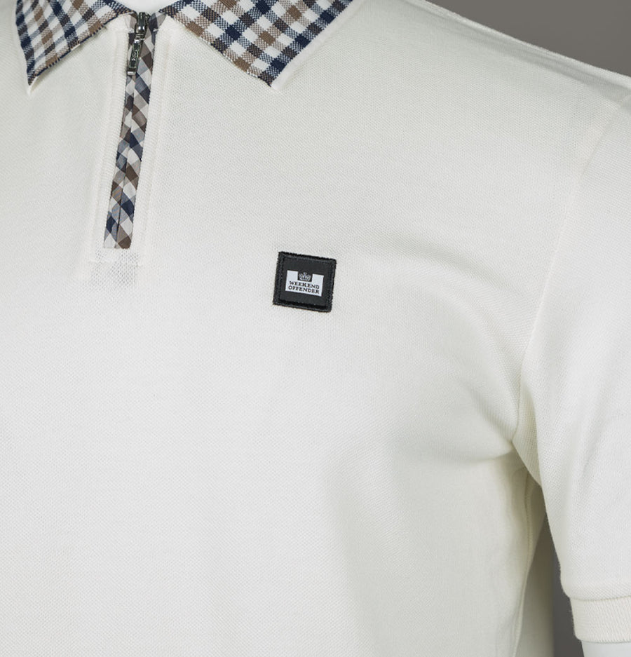 Weekend Offender Lachine Polo Shirt Ghost/Mid House Check
