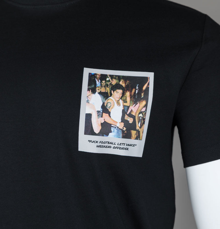 Weekend Offender Lets Dance Graphic T-Shirt Black