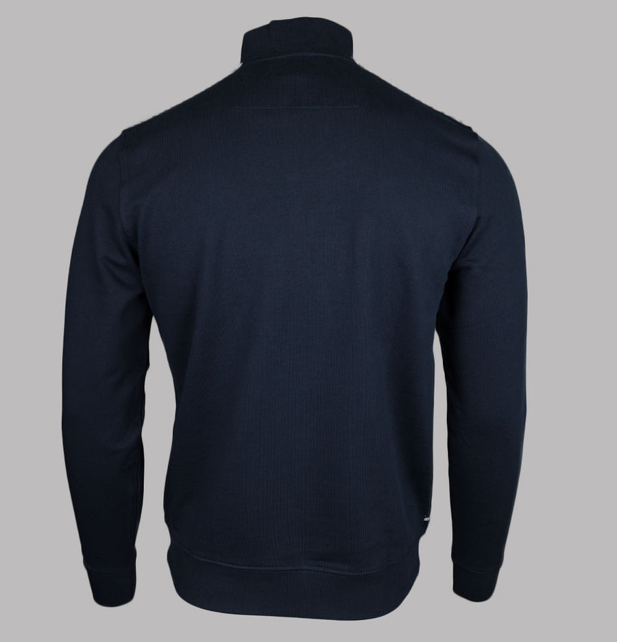 Weekend Offender Miyako 1/4 Zip Sweat Navy